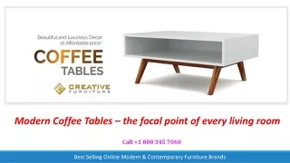 Modern Coffee Tables – the focal point of every living room