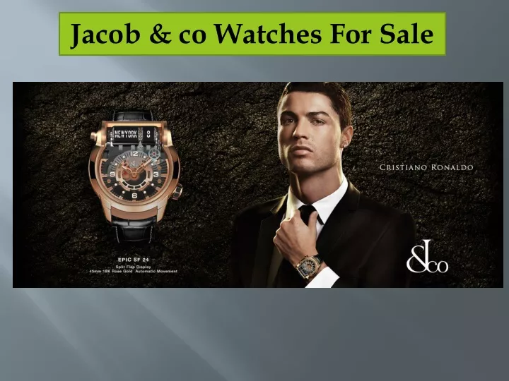 j acob co watches for sale