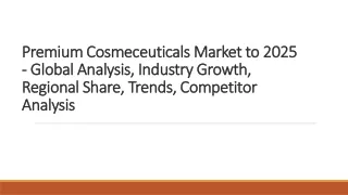 Premium Cosmeceuticals Market to 2025 - Global Analysis, Industry Growth, Regional Share, Trends, Competitor Analysis