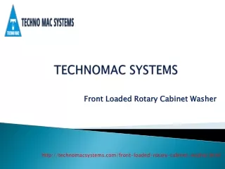 Front Loaded Rotary Cabinet Washer manufacturer in pune,india|Technomac systems