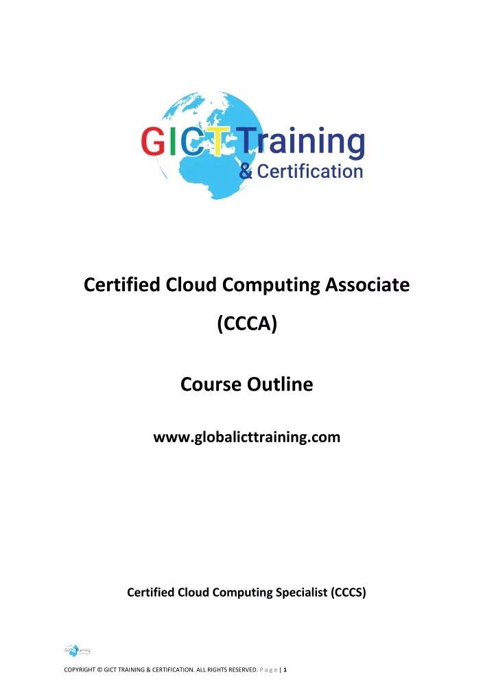 certified cloud computing associate