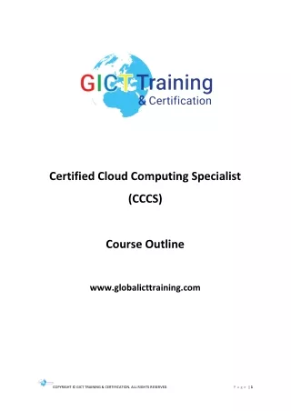 Certified Cloud Computing Specialist (CCCS)