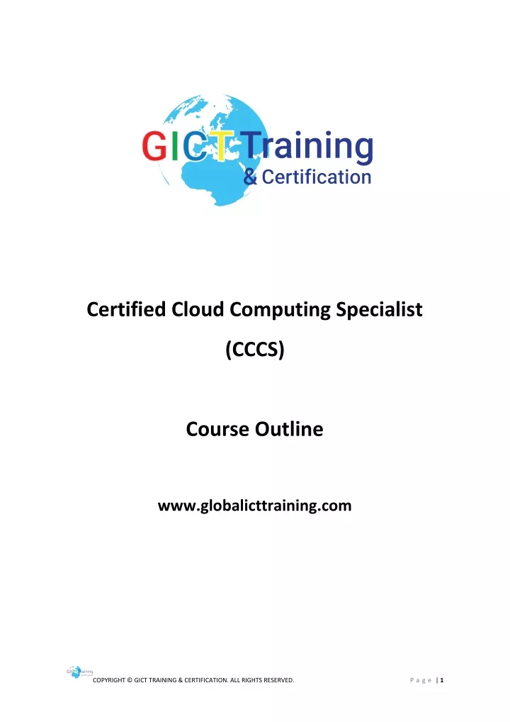 certified cloud computing specialist
