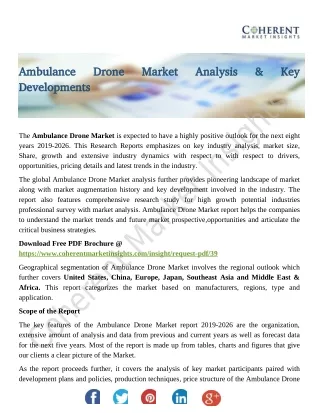 Ambulance Drone Market Analysis & Key Developments