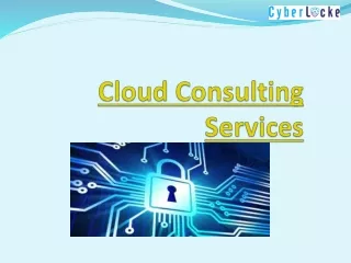 Cloud Consulting services