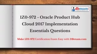 1z0 972 oracle product hub