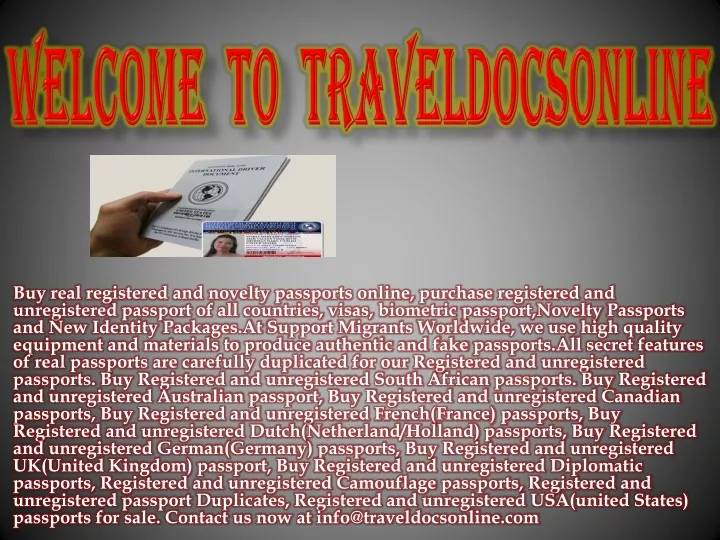 welcome to traveldocsonline