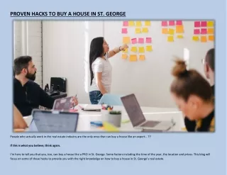 proven hacks to buy a house in st george