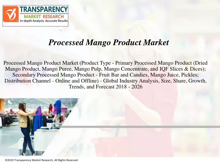 processed mango product market