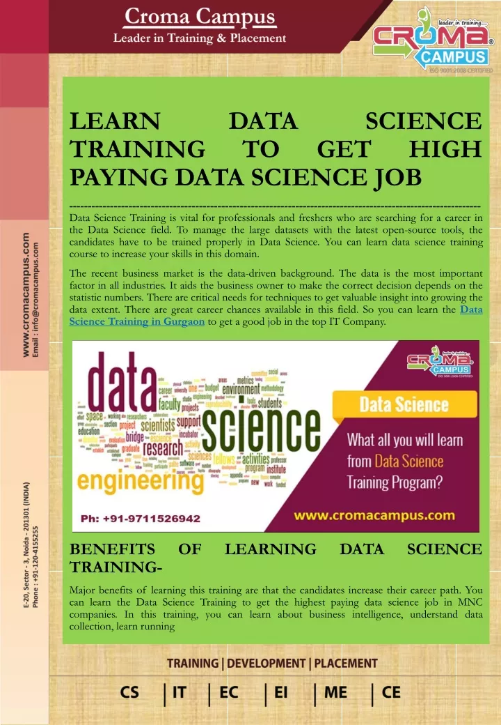 learn data science training to get high paying
