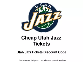 Discounted Utah Jazz Tickets