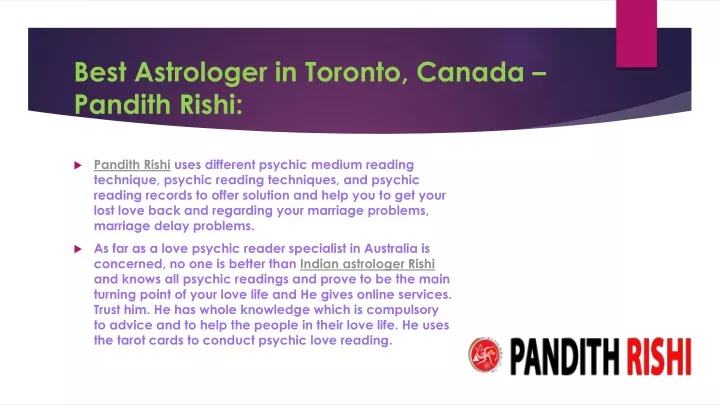 best astrologer in toronto canada pandith rishi