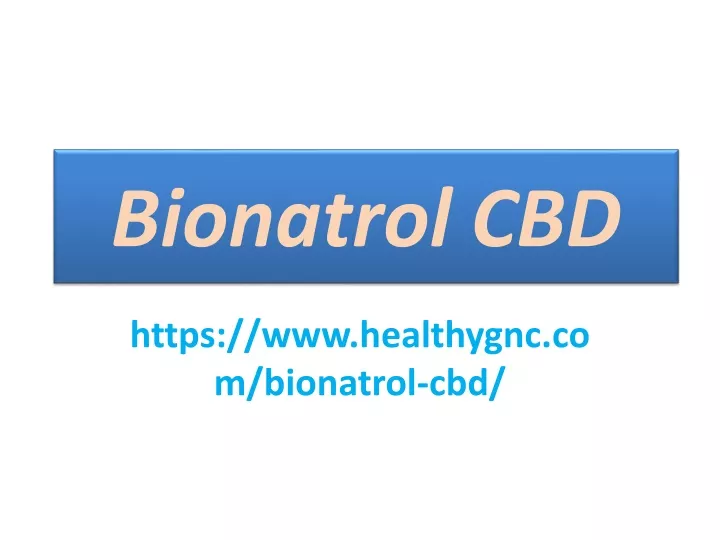 bionatrol cbd