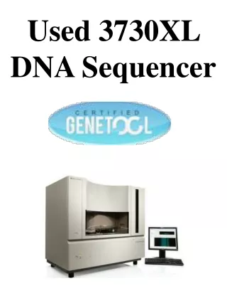 used 3730xl dna sequencer