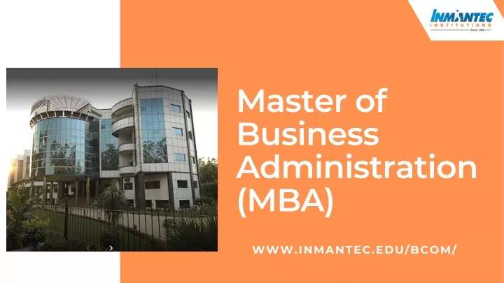 master of business administration mba