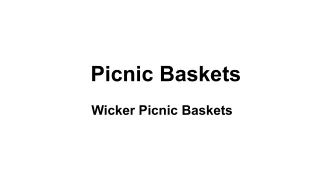 Wicker Picnic Baskets