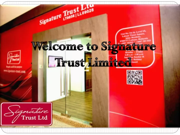 welcome to signature trust limited
