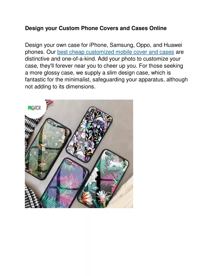 design your custom phone covers and cases online