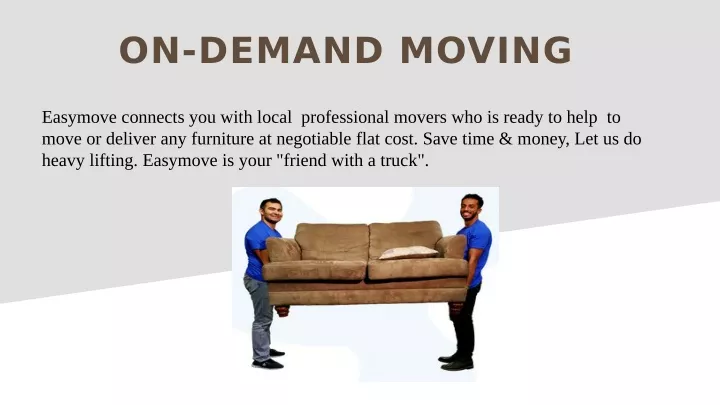 on demand moving