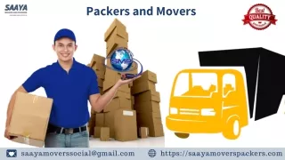 Saaya Movers and Packers in Ahmedabad || Best Household Service Provider