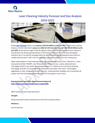 Laser Cleaning Industry Forecast and Size Analysis 2019-2025