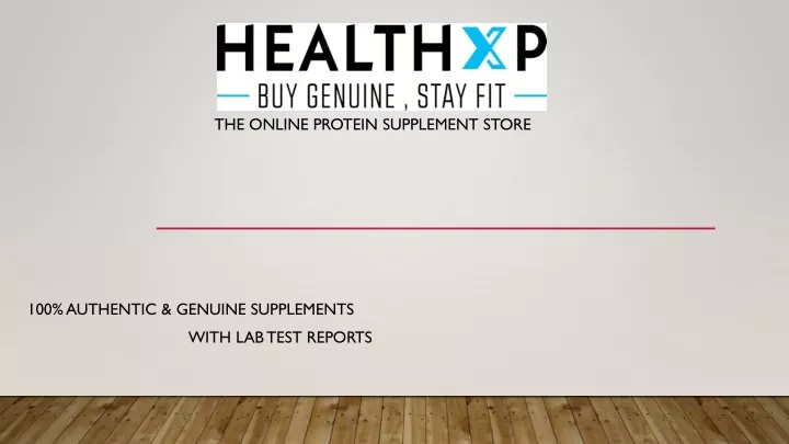 the online protein supplement store