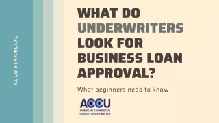 More increased volume of commercial loans in less time with ACCU