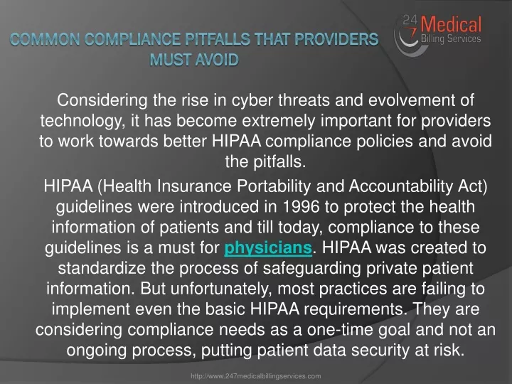 common compliance pitfalls that providers must avoid