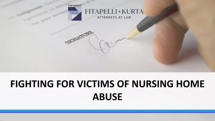 fighting for victims of nursing home abuse