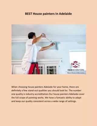 best house painters in adelaide