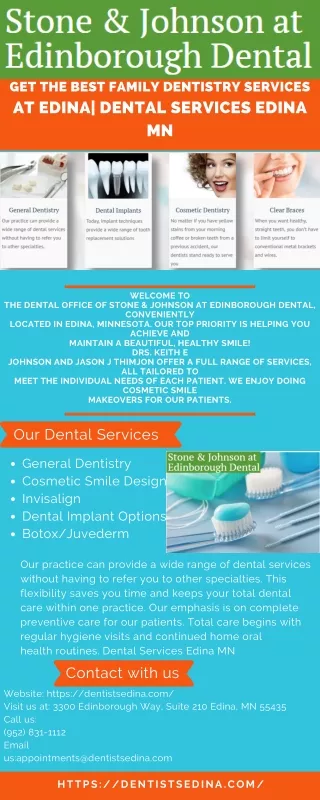 Get the best Family Dentistry services at Edina| Dental Services Edina MN