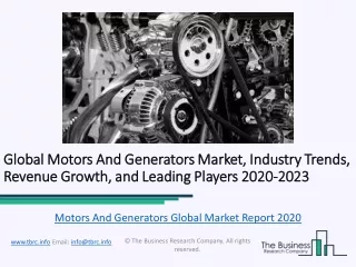 Motors And Generators Global Market Report 2020