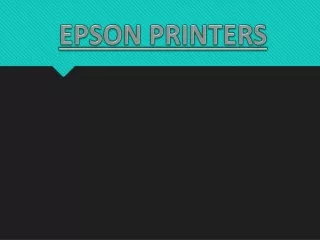epson printers
