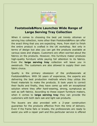 footstools more launches wide range of large