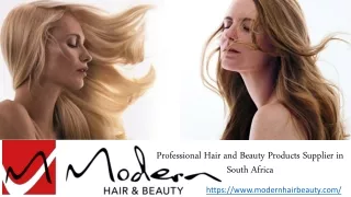 Professional Hair and Beauty Products Supplier in South Africa