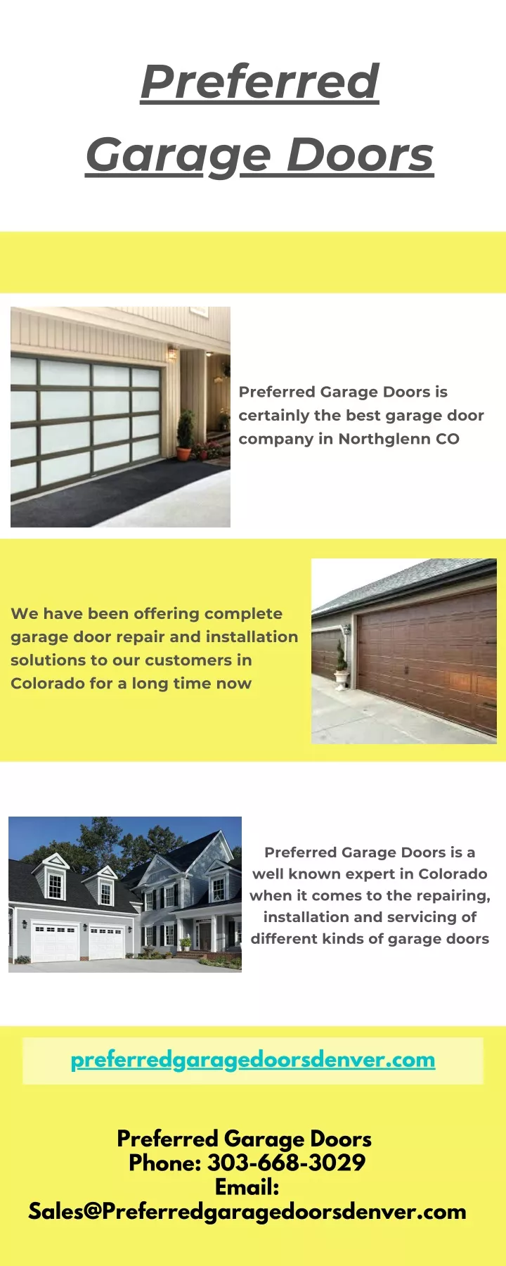 preferred garage doors