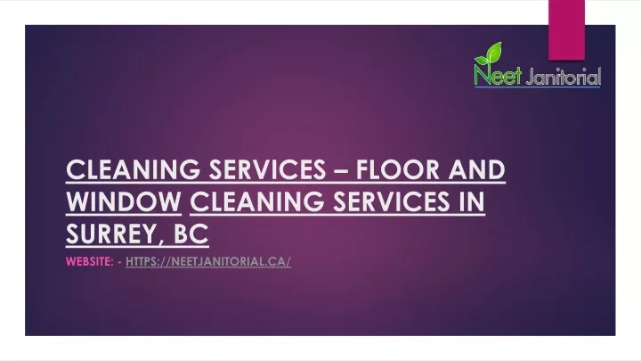 cleaning services floor and window cleaning services in surrey bc