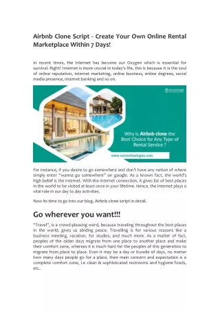 airbnb clone script create your own online rental