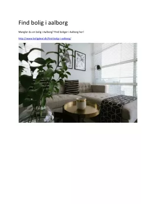 find bolig i aalborg