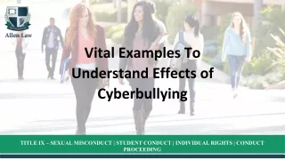 Vital Examples To Understand Effects of Cyberbullying