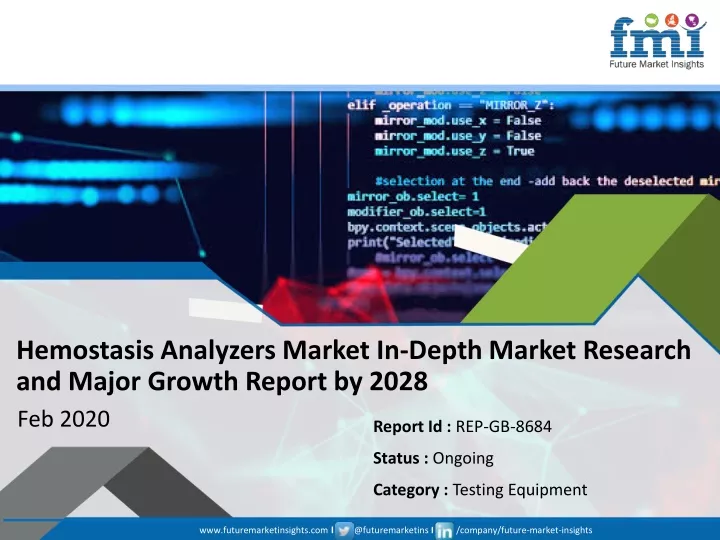 hemostasis analyzers market in depth market