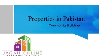 Commercial Buildings in Pakistan - Online Properties - Jagah Online