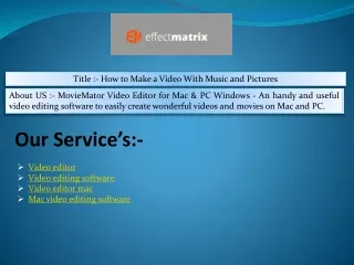 title how to make a video with music and pictures