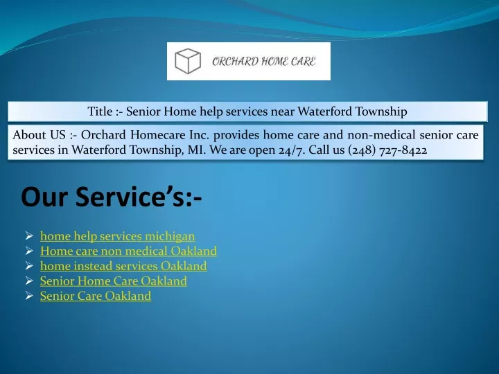 title senior home help services near waterford