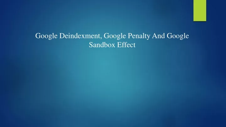 google deindexment google penalty and google