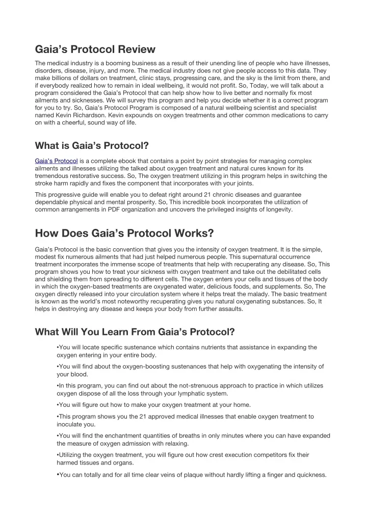 gaia s protocol review