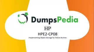 HPE2-CP08 Braindumps