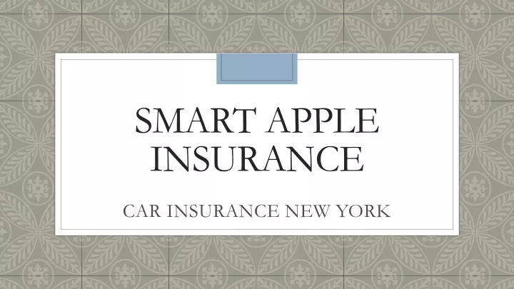 smart apple insurance