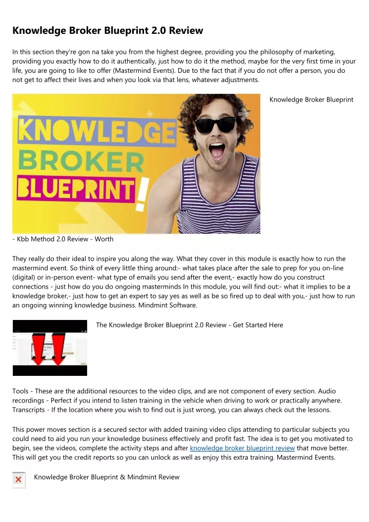 knowledge broker blueprint 2 0 review