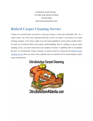 citrusolution carpet cleaning